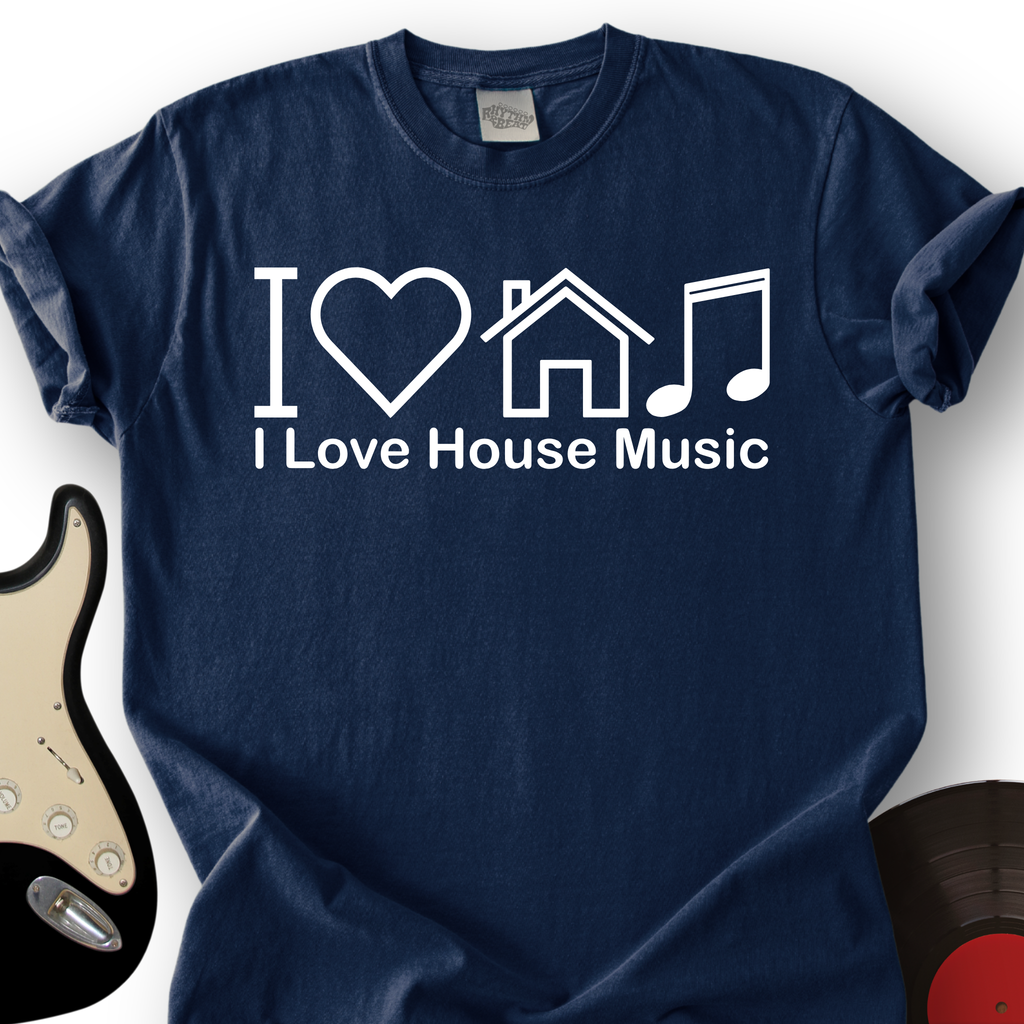 I Love House Music T-Shirt product image 2