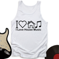 I Love House Music Tank Top