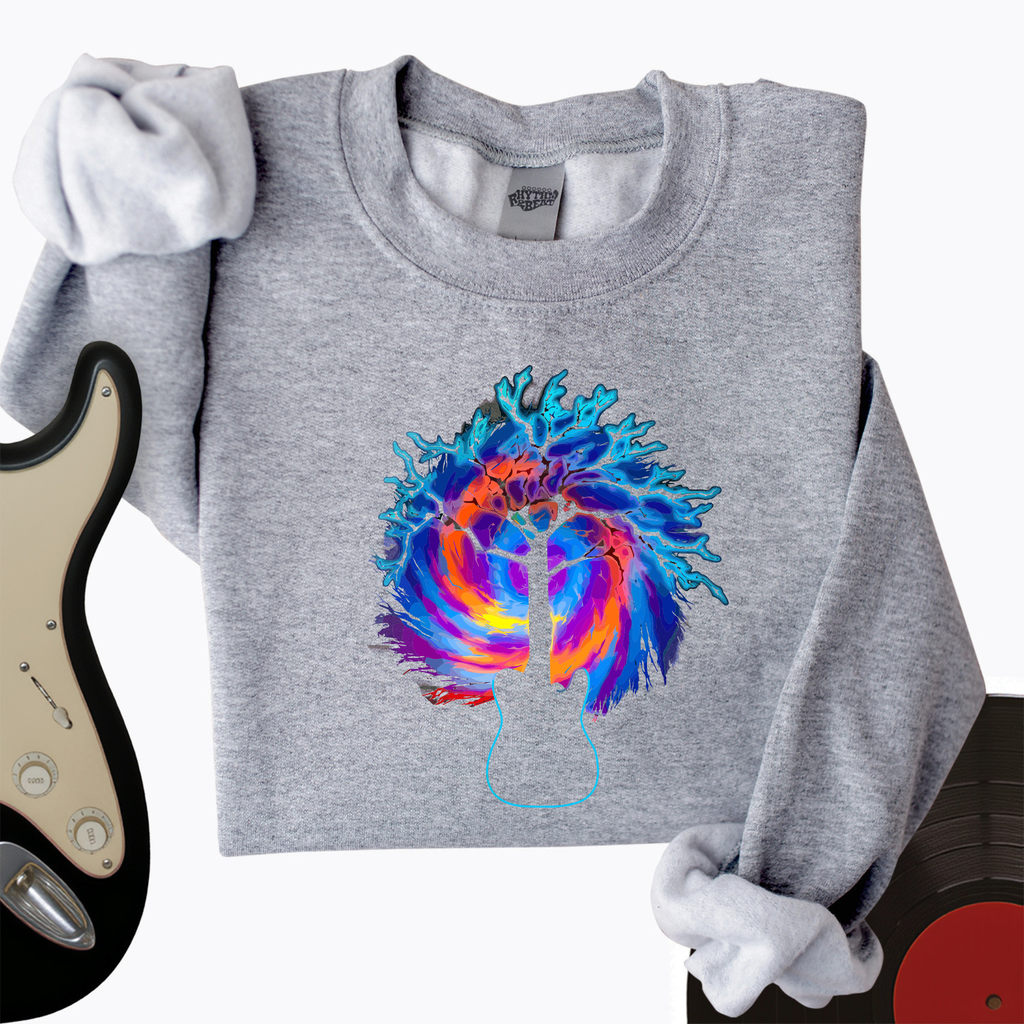 Psychedelic Tree Guitar Crewneck product image 3