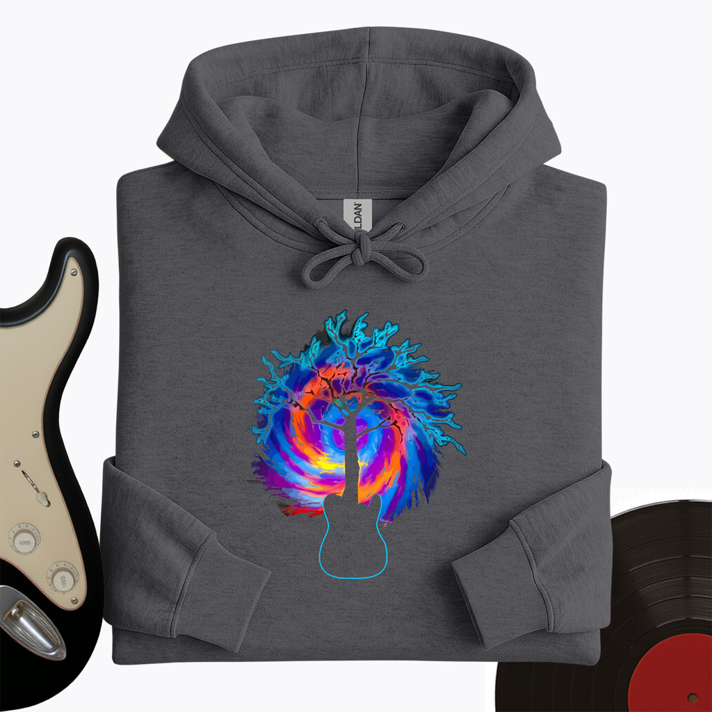Psychedelic Tree Guitar Hoodie product image 2