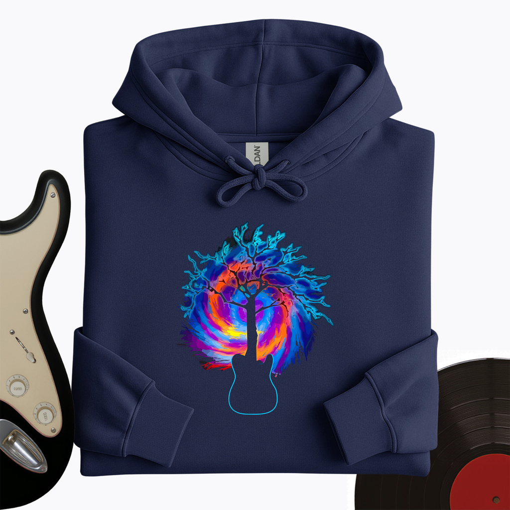 Psychedelic Tree Guitar Hoodie product image 4