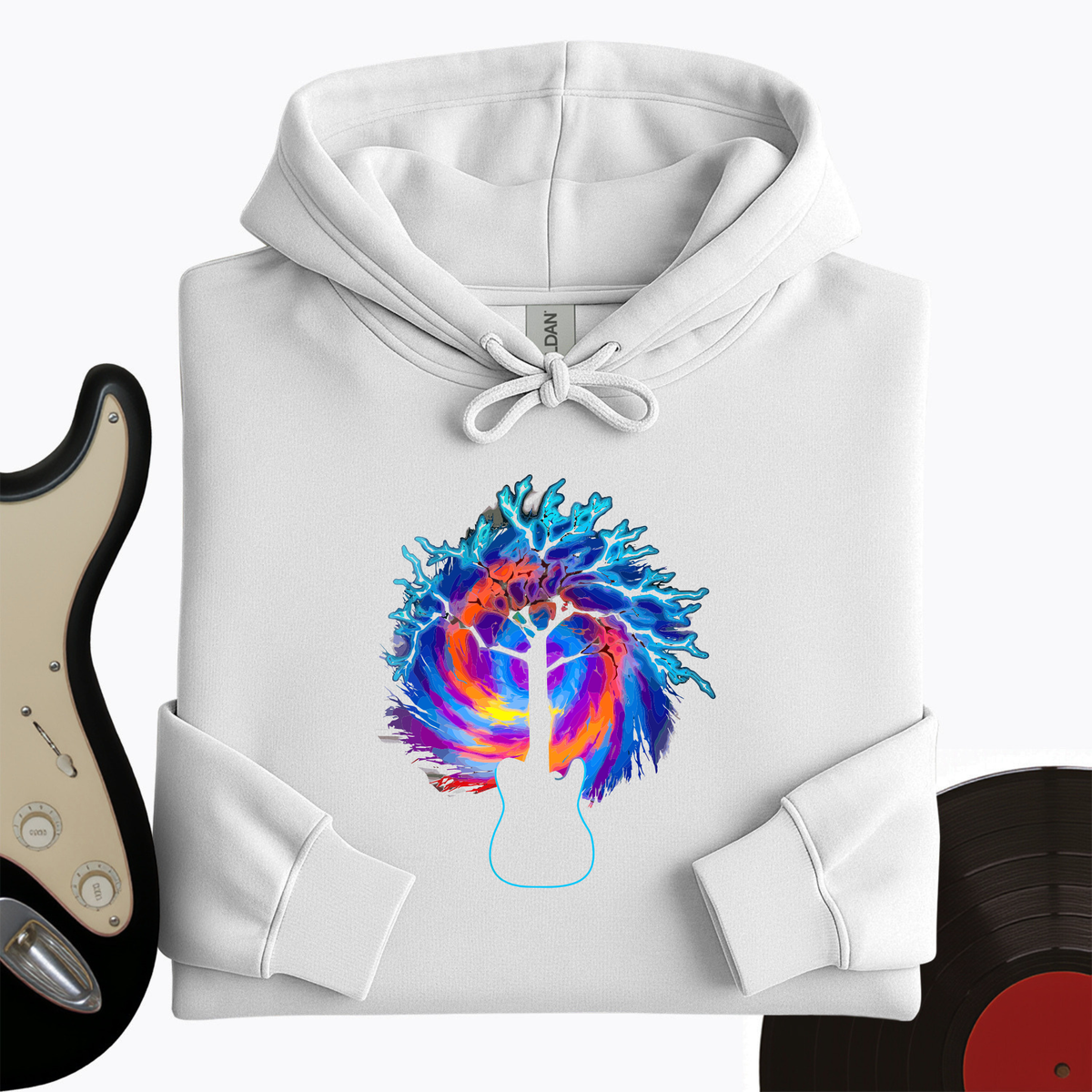 Psychedelic Tree Guitar Hoodie product image 6