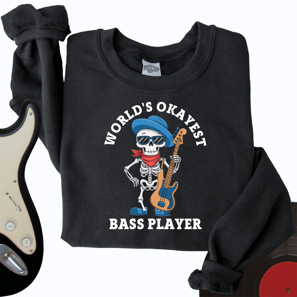 World's Okayest Bass Player Crewneck product image 4