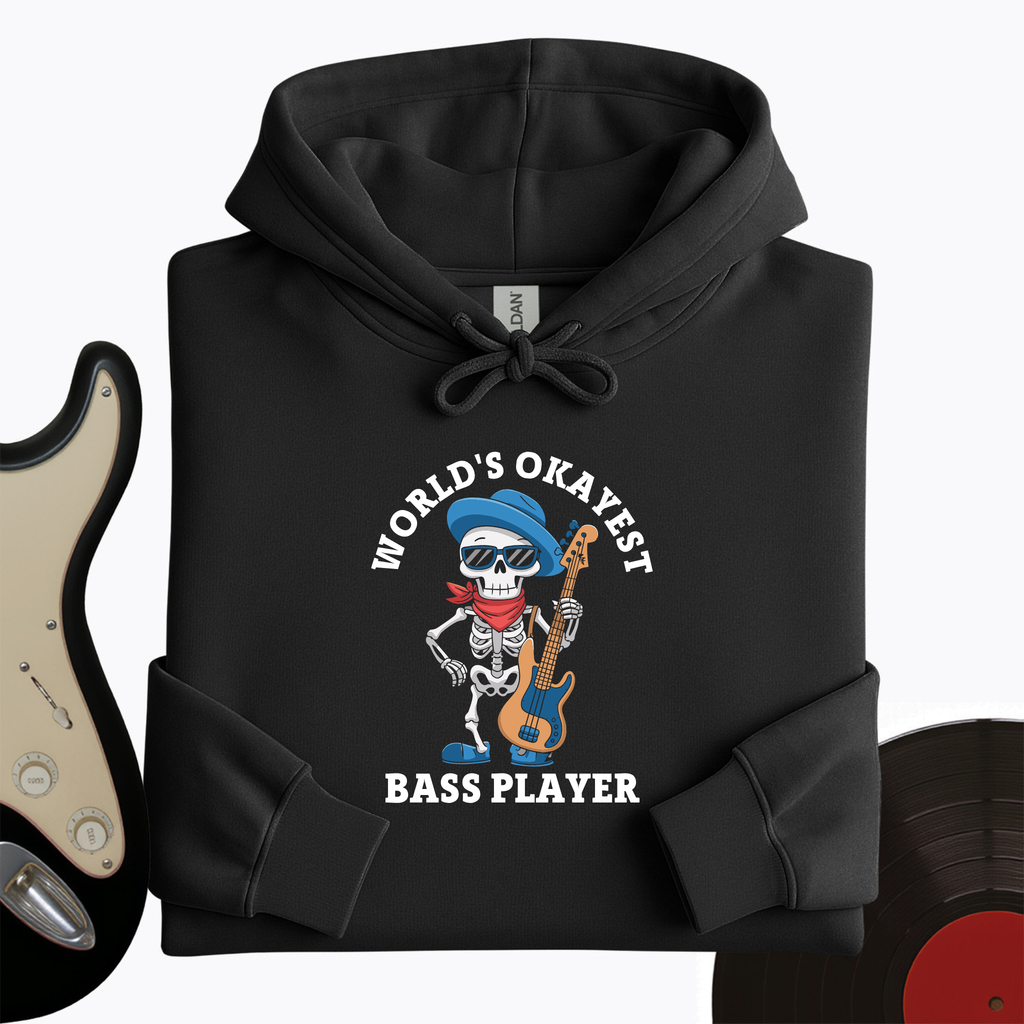 World's Okayest Bass Player Hoodie product image 7