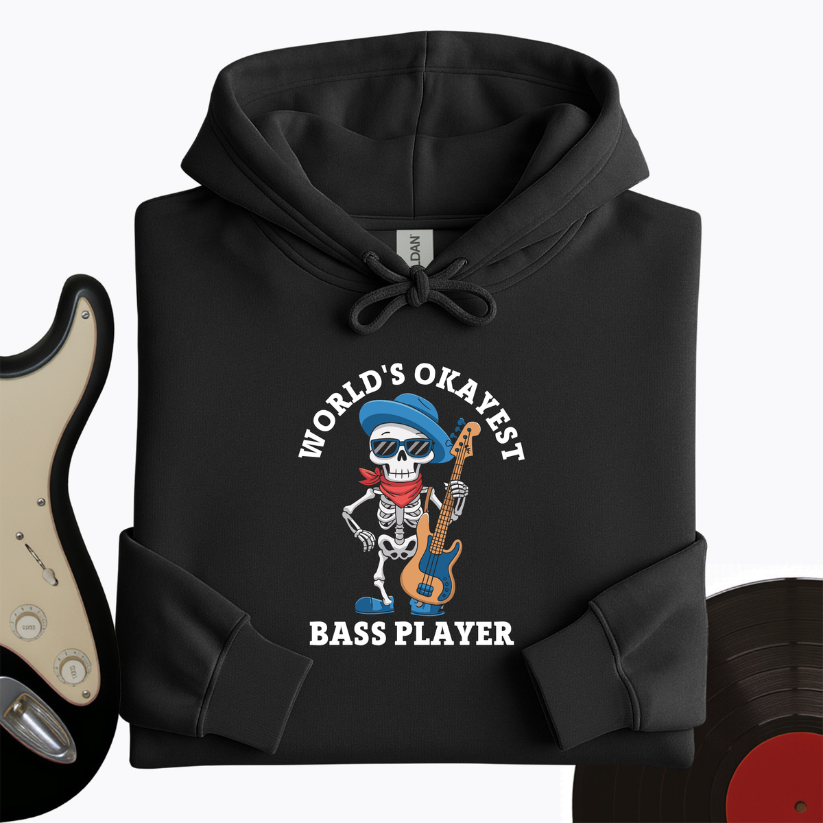 World's Okayest Bass Player Hoodie product image 7