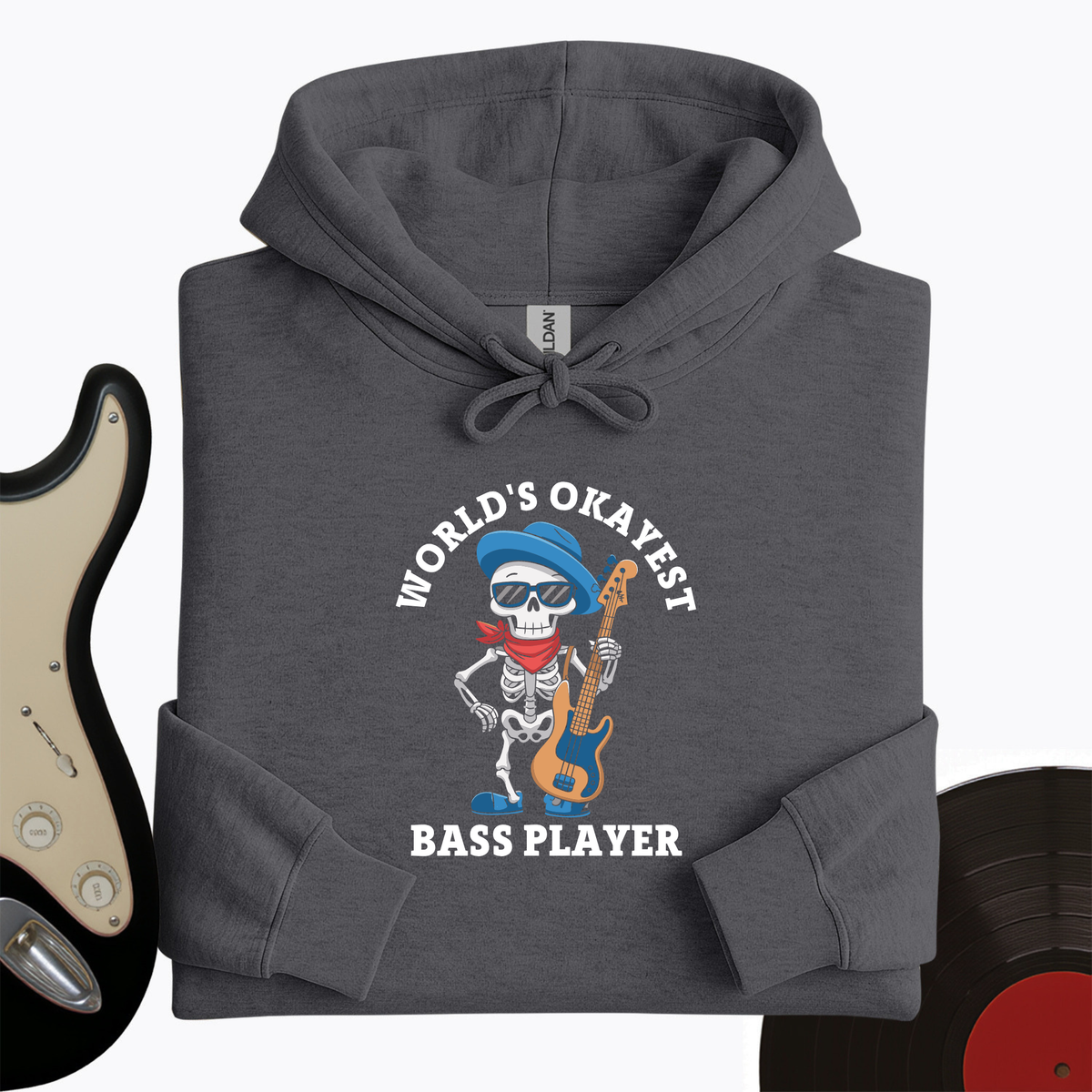 World's Okayest Bass Player Hoodie product image 2