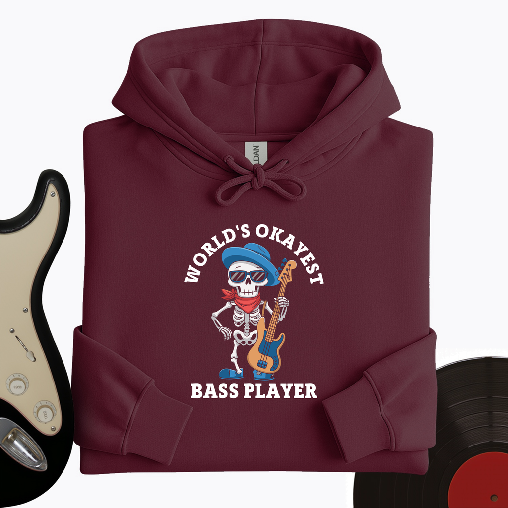 World's Okayest Bass Player Hoodie product image 3