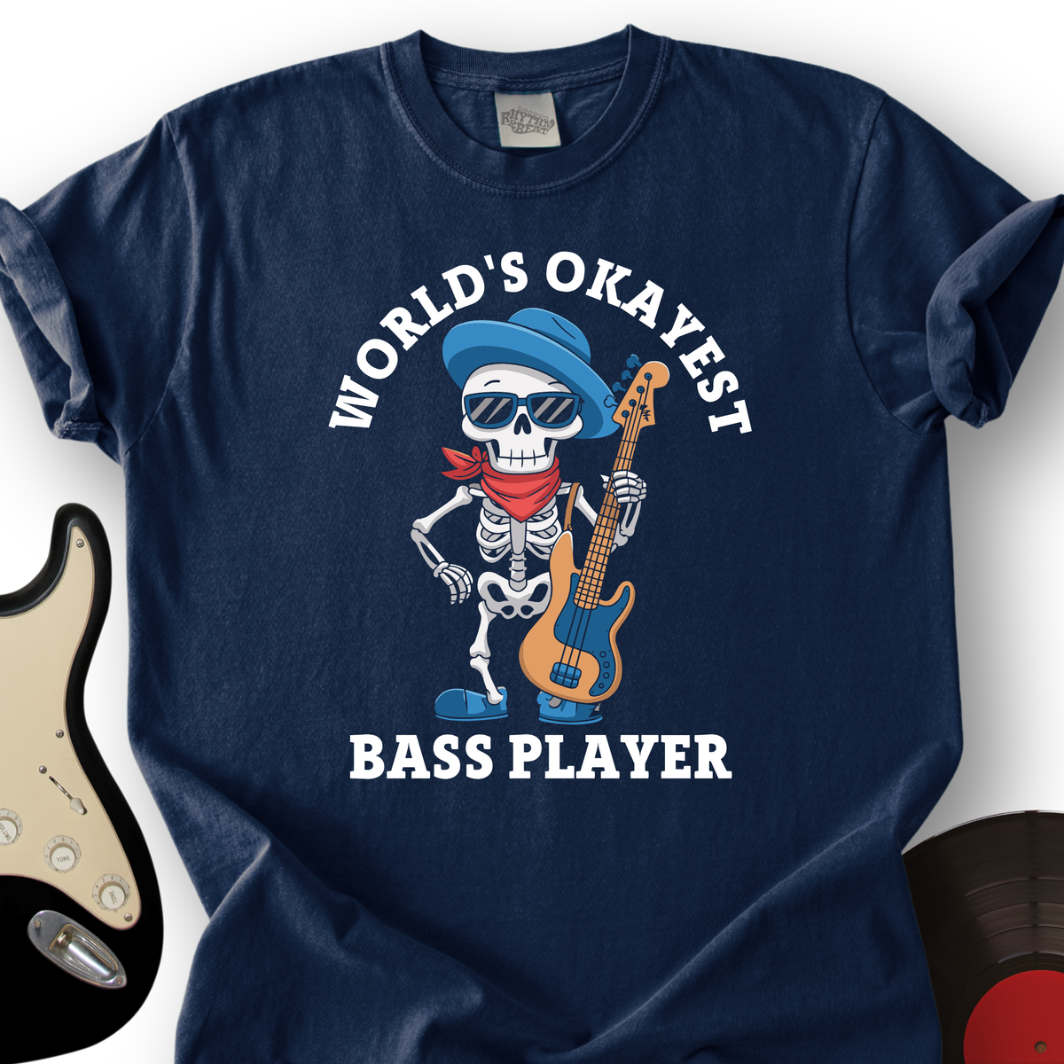 World's Okayest Bass Player T-Shirt product image 2