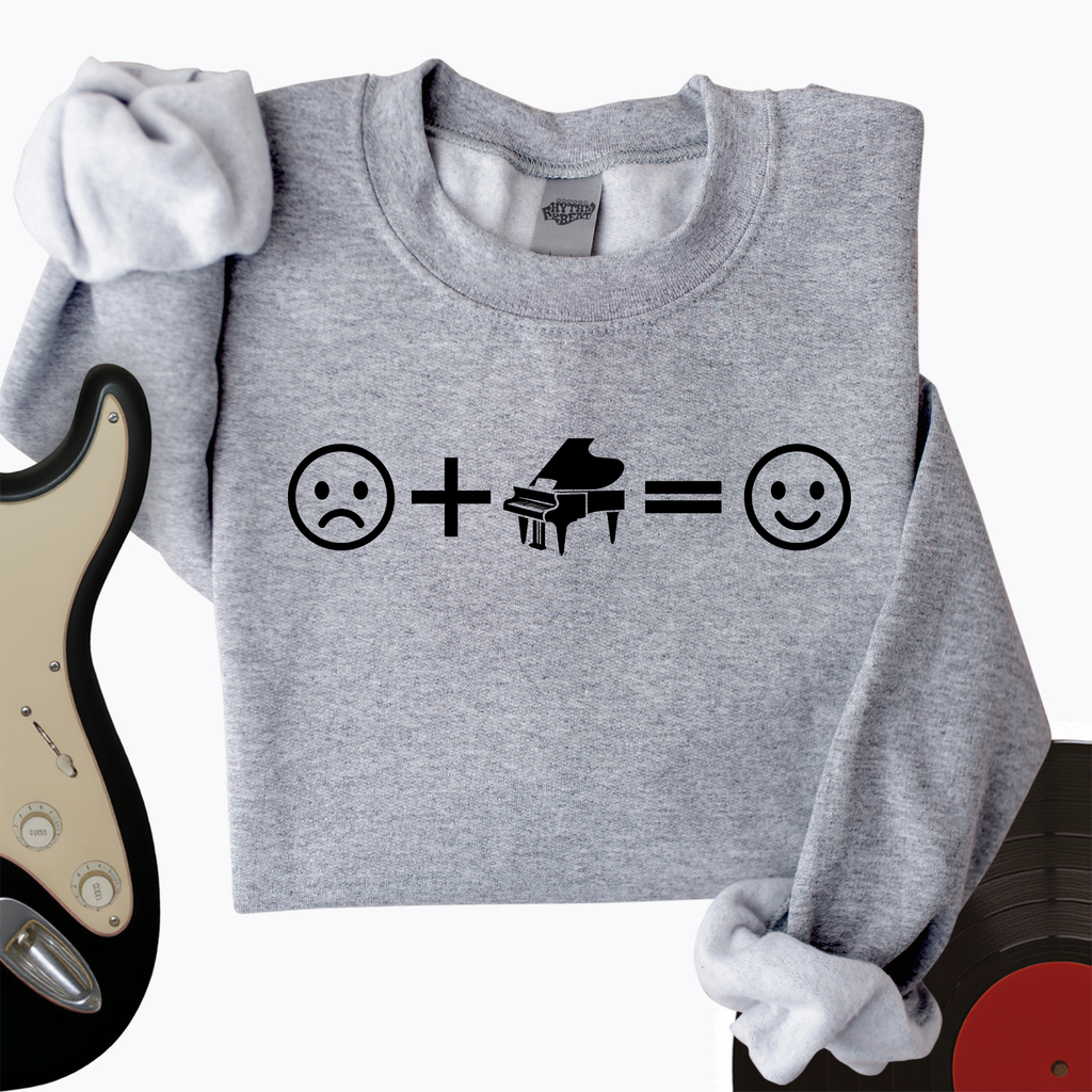 Piano Makes Me Happy Crewneck product image 1