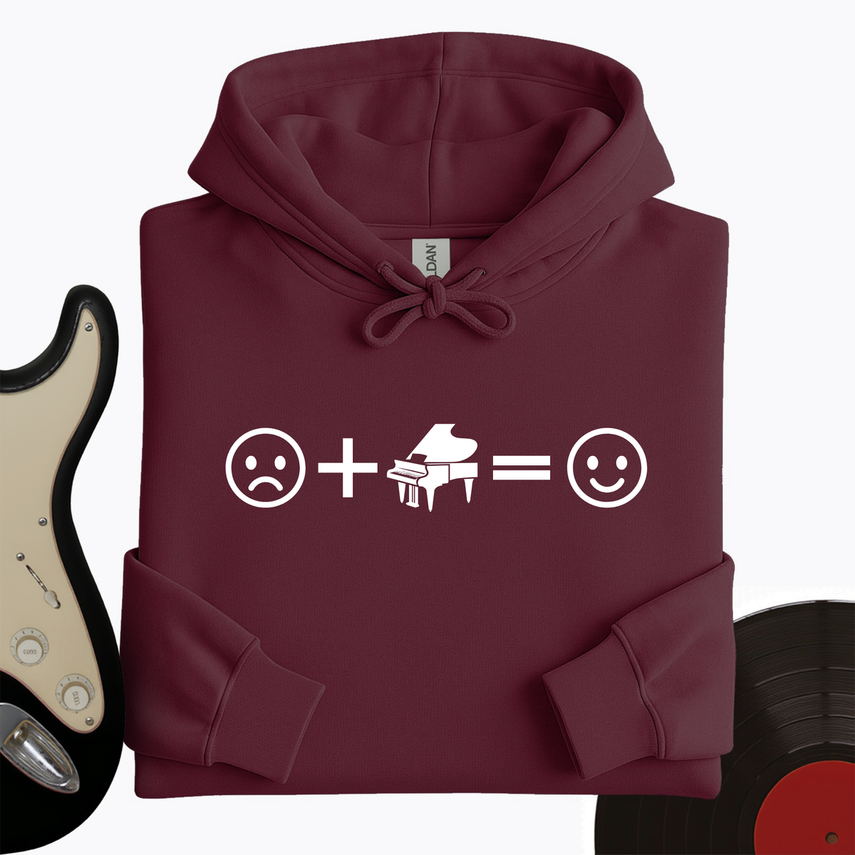 Piano Makes Me Happy Hoodie product image 2