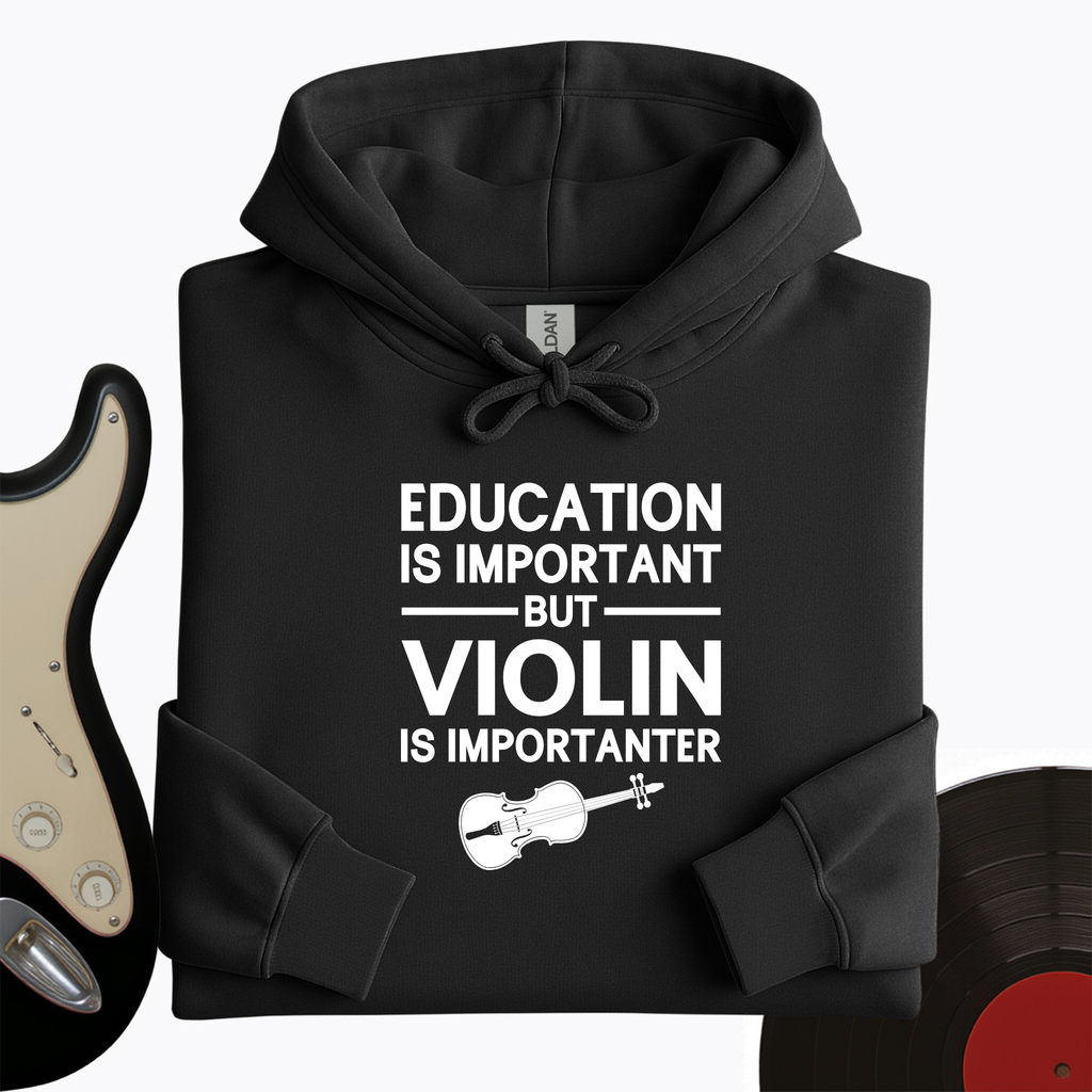 Education Is Important But Violin Is Importanter Hoodie product image 6