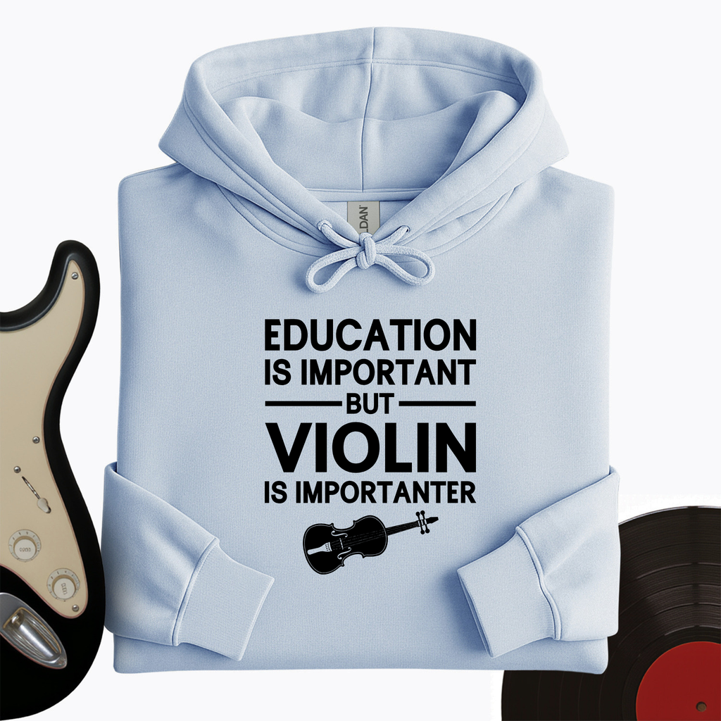 Education Is Important But Violin Is Importanter Hoodie product image 9
