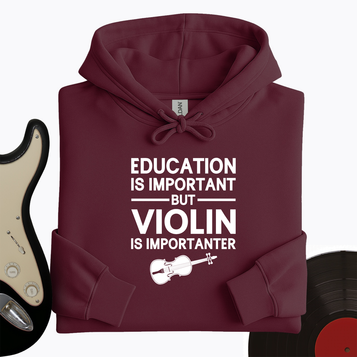 Education Is Important But Violin Is Importanter Hoodie product image 3