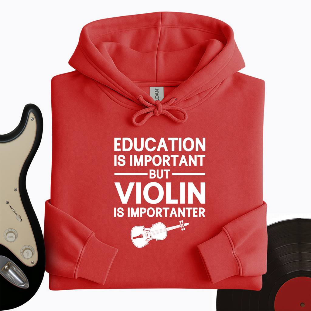 Education Is Important But Violin Is Importanter Hoodie product image 7
