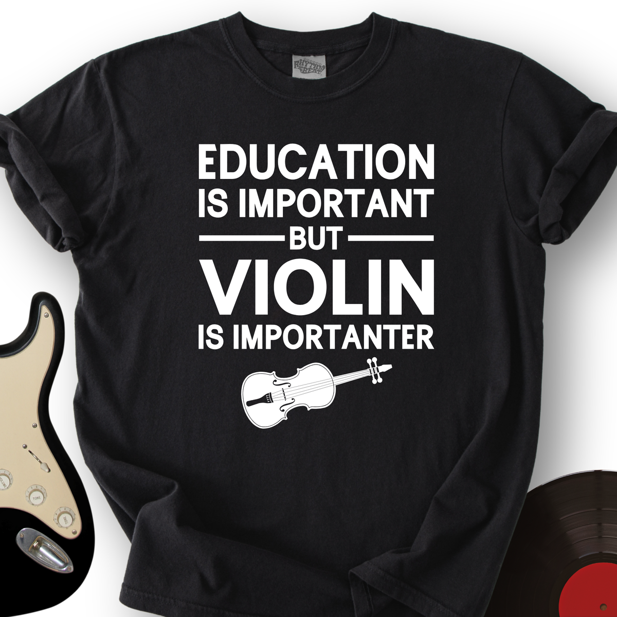Education Is Important But Violin Is Importanter T-Shirt product image 6
