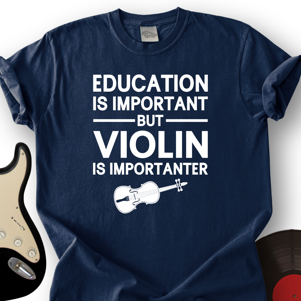 Education Is Important But Violin Is Importanter T-Shirt product image 3