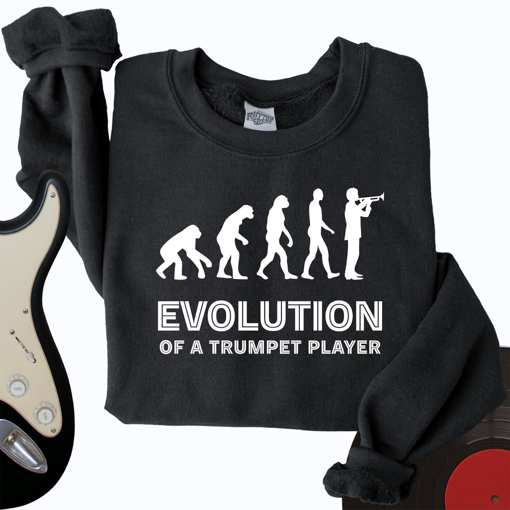 Evolution Of A Trumpet Player Crewneck product image 1