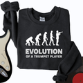 Evolution Of A Trumpet Player Crewneck product image 1