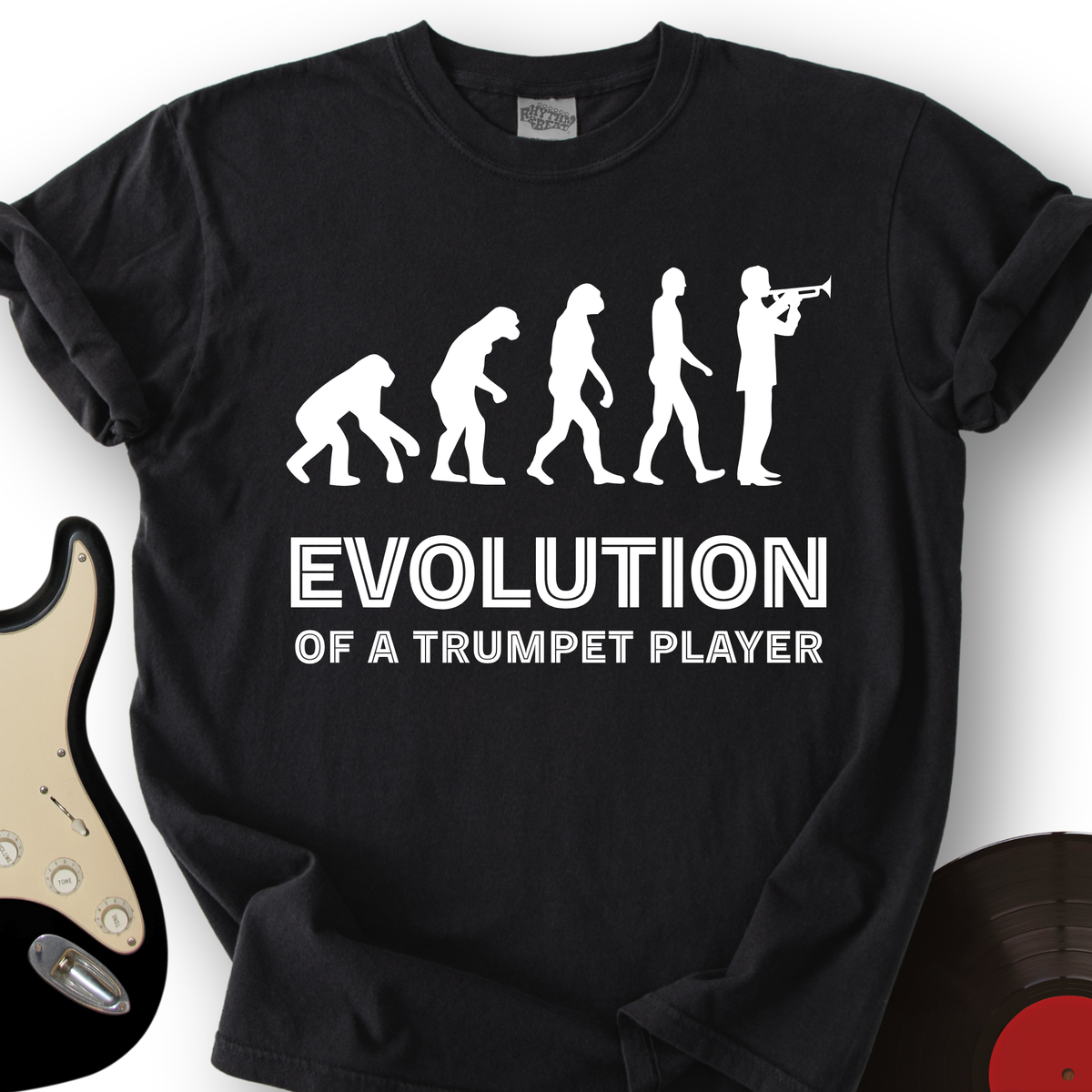 Evolution Of A Trumpet Player T-Shirt product image 4