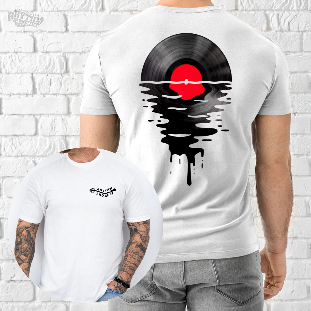 Melting Vinyl Record T-Shirt product image 1