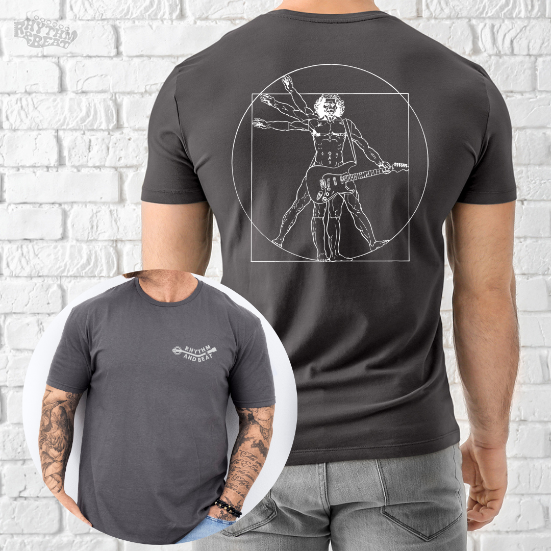 Vitruvian Guitar Player T-Shirt product image 1