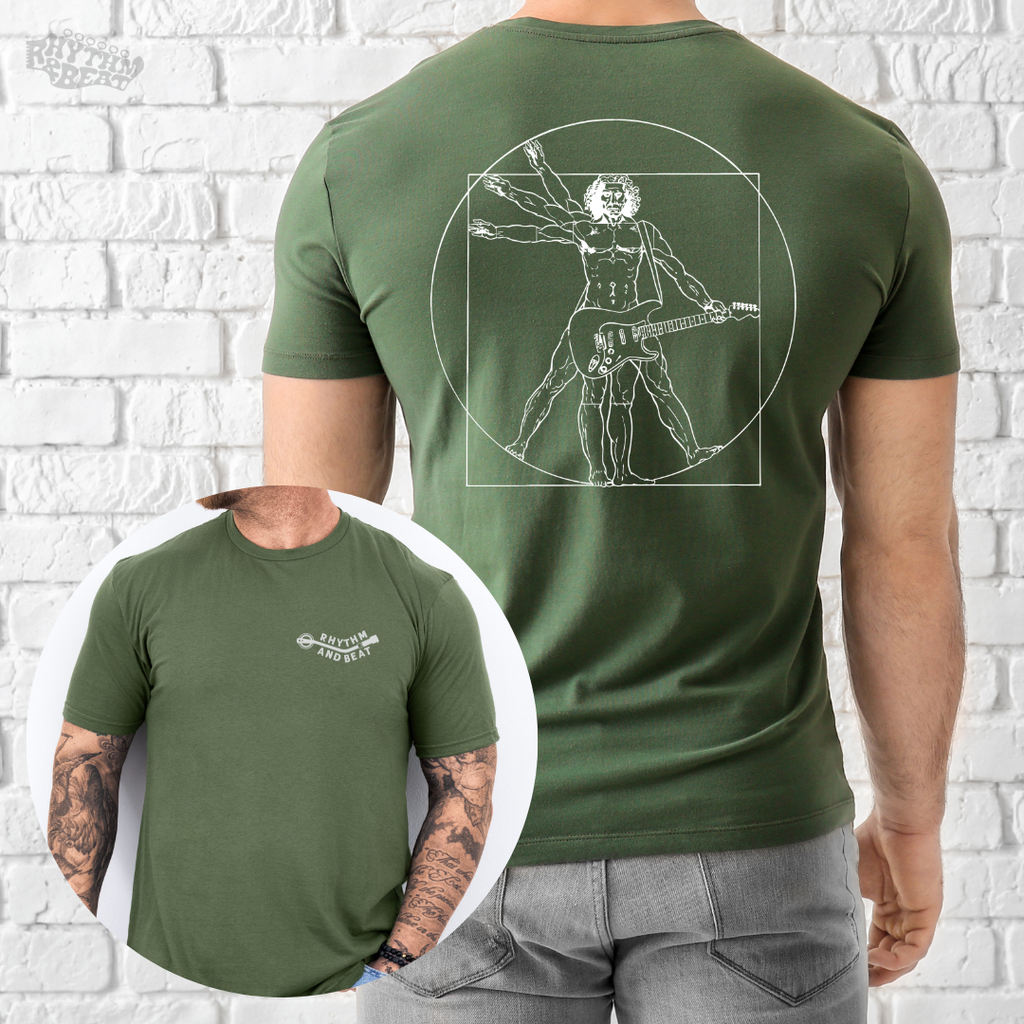 Vitruvian Guitar Player T-Shirt product image 5