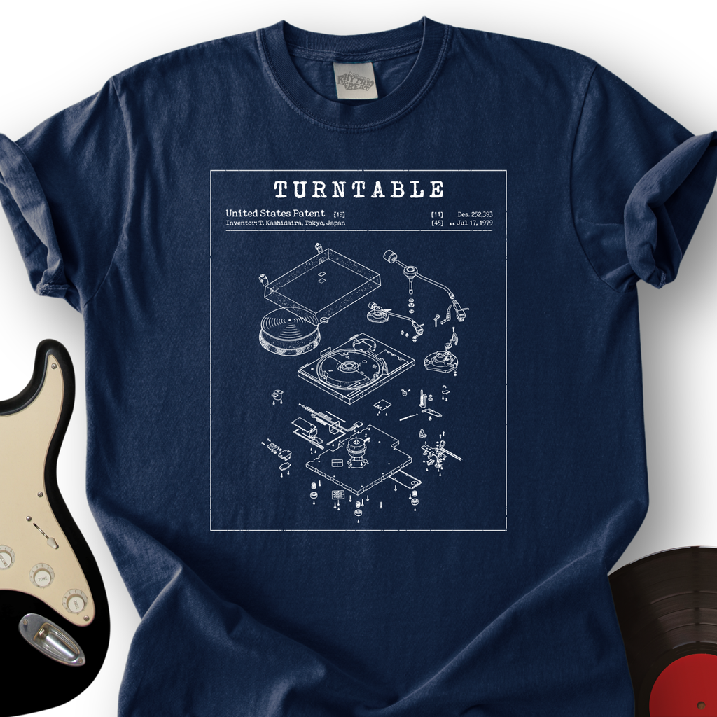 Turntable Patent T-Shirt product image 3