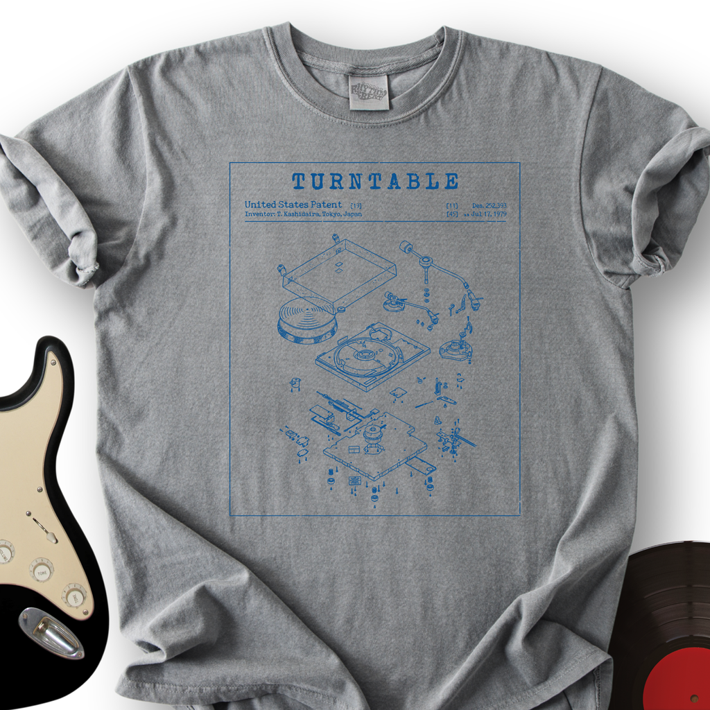 Turntable Patent T-Shirt product image 5
