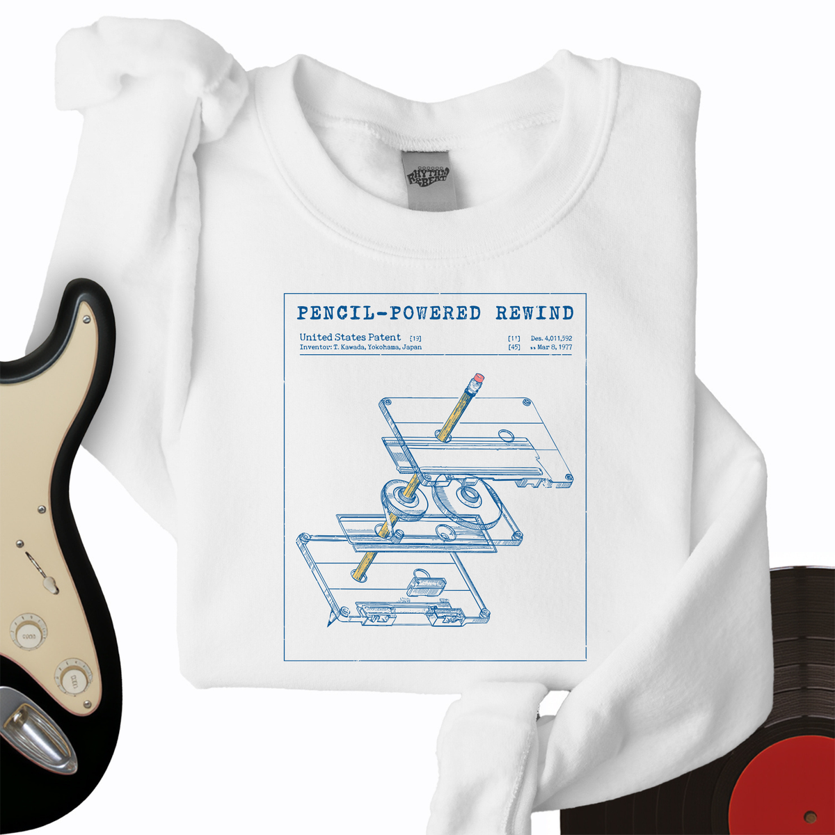 Cassette Rewind Diagram Crewneck product image 4
