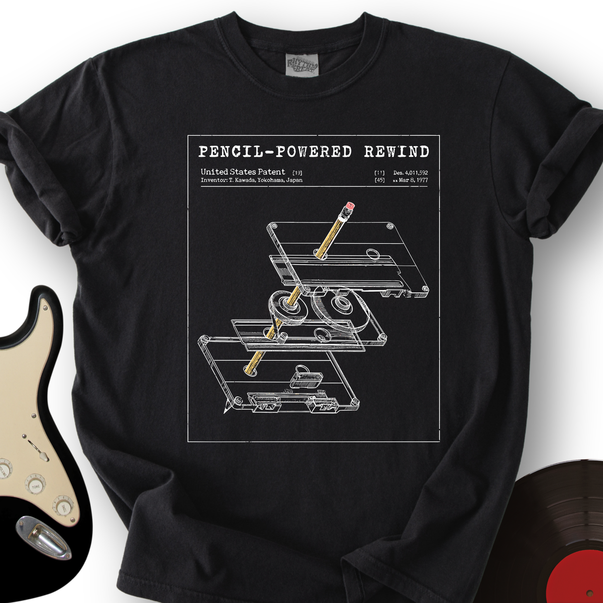 Cassette Rewind Diagram T-Shirt product image 6