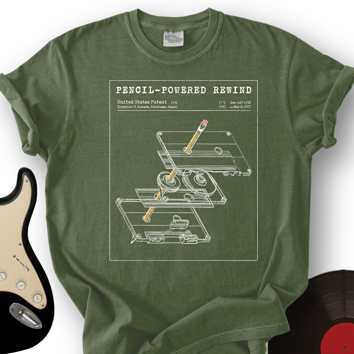 Cassette Rewind Diagram T-Shirt product image 7