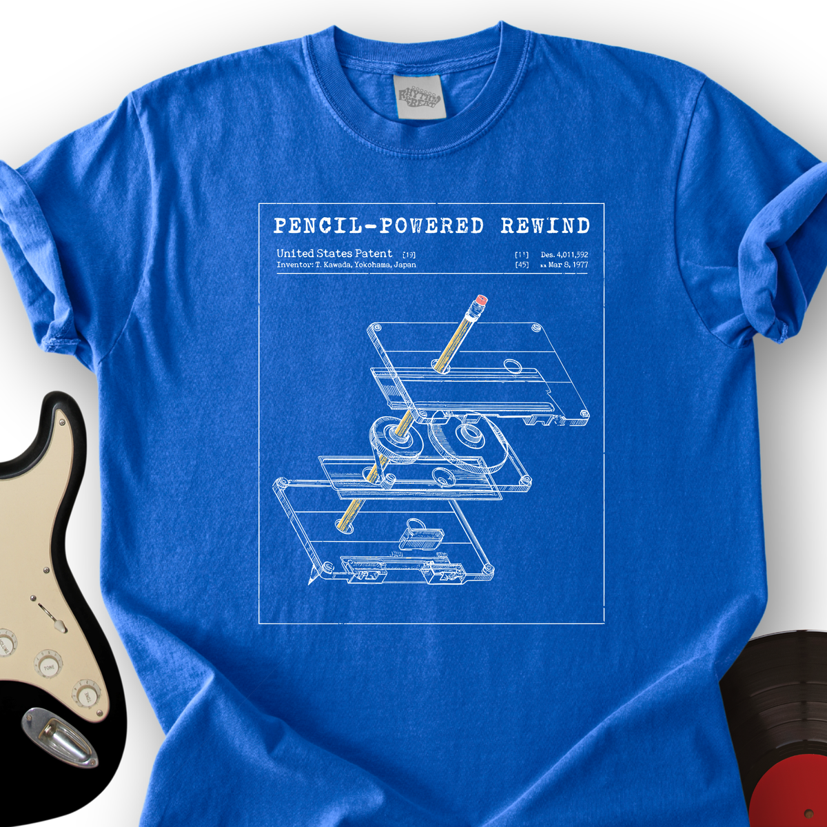 Cassette Rewind Diagram T-Shirt product image 3