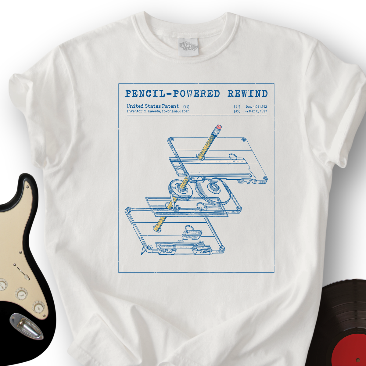 Cassette Rewind Diagram T-Shirt product image 5