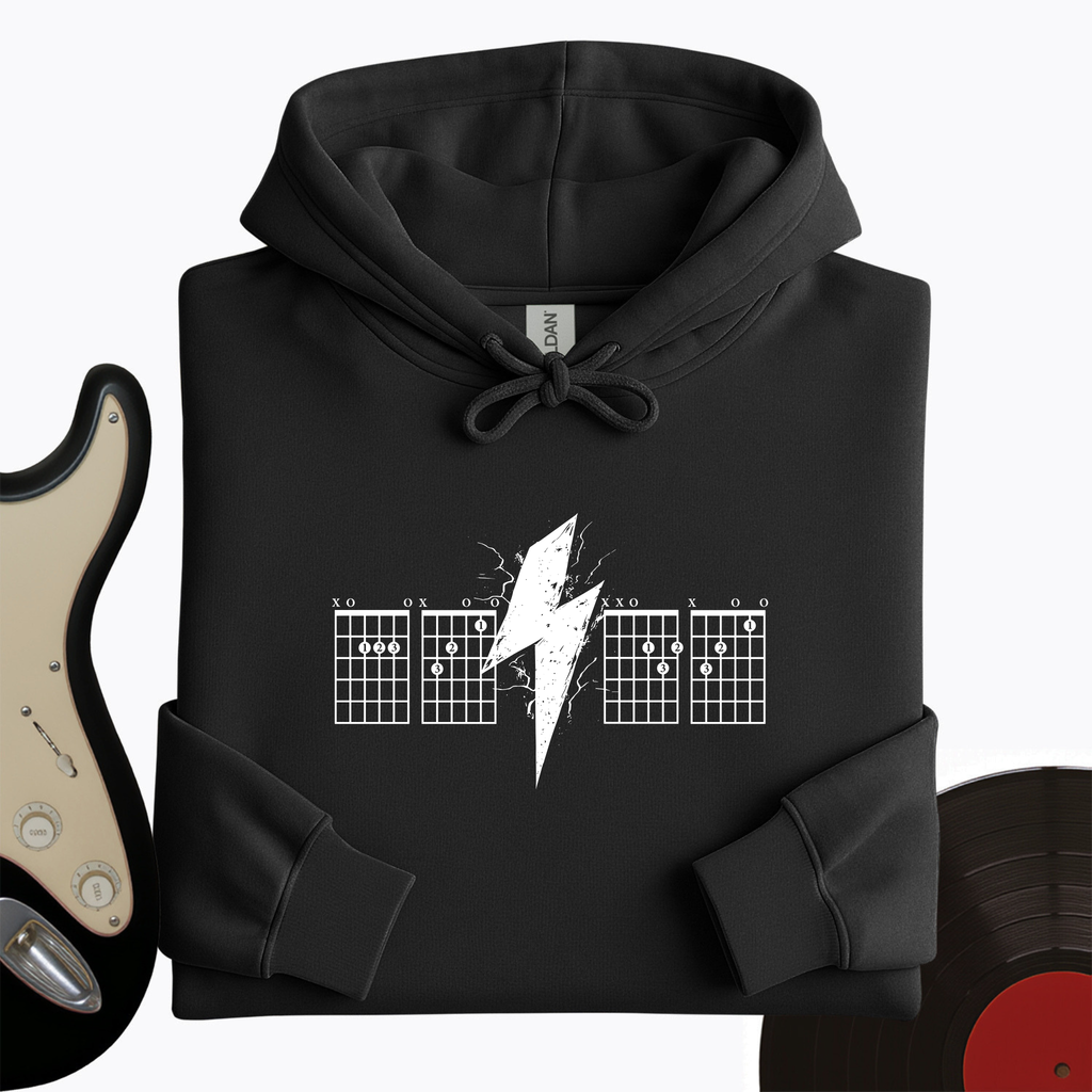 Lightning Bolt Guitar Chord Hoodie product image 7
