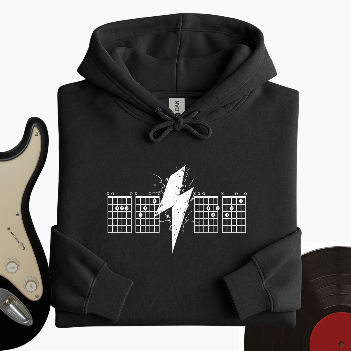 Lightning Bolt Guitar Chord Hoodie product image 7