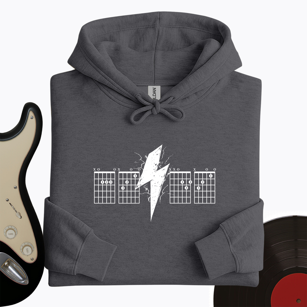 Lightning Bolt Guitar Chord Hoodie product image 2