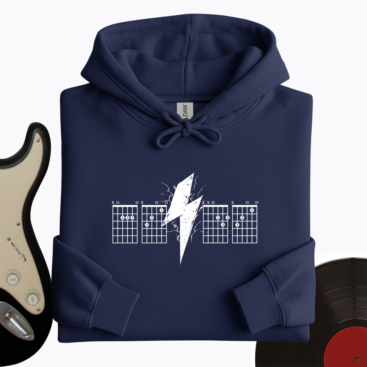 Lightning Bolt Guitar Chord Hoodie product image 4