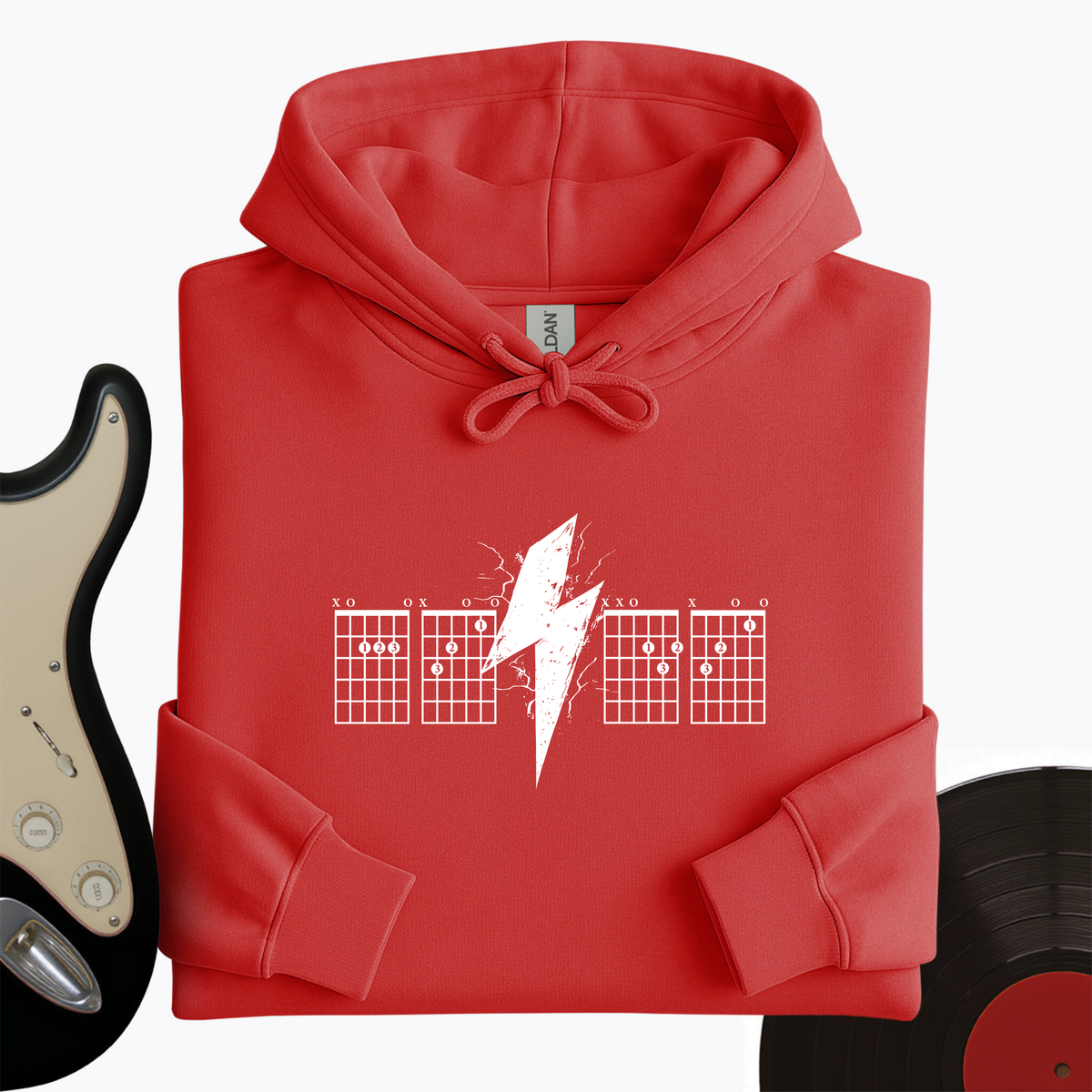 Lightning Bolt Guitar Chord Hoodie product image 8