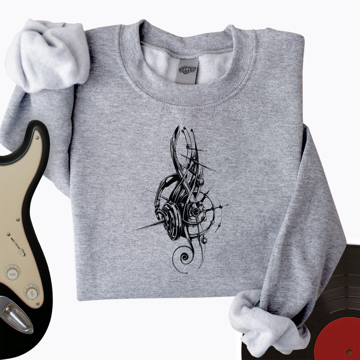 Treble Clef Headphones Crewneck product image 2