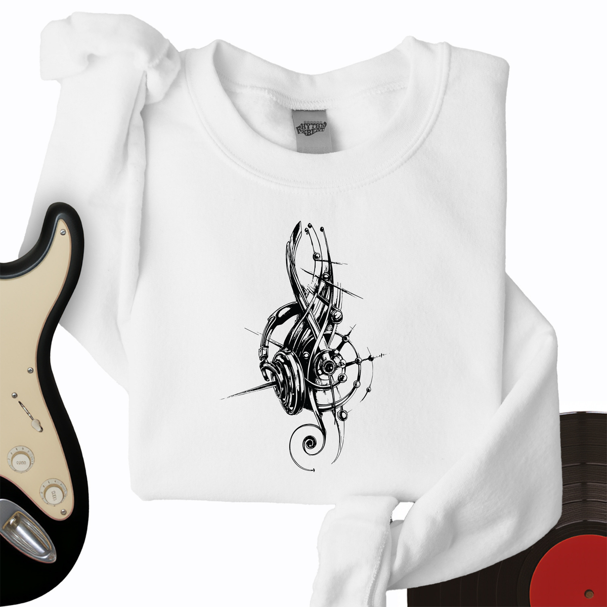 Treble Clef Headphones Crewneck product image 3