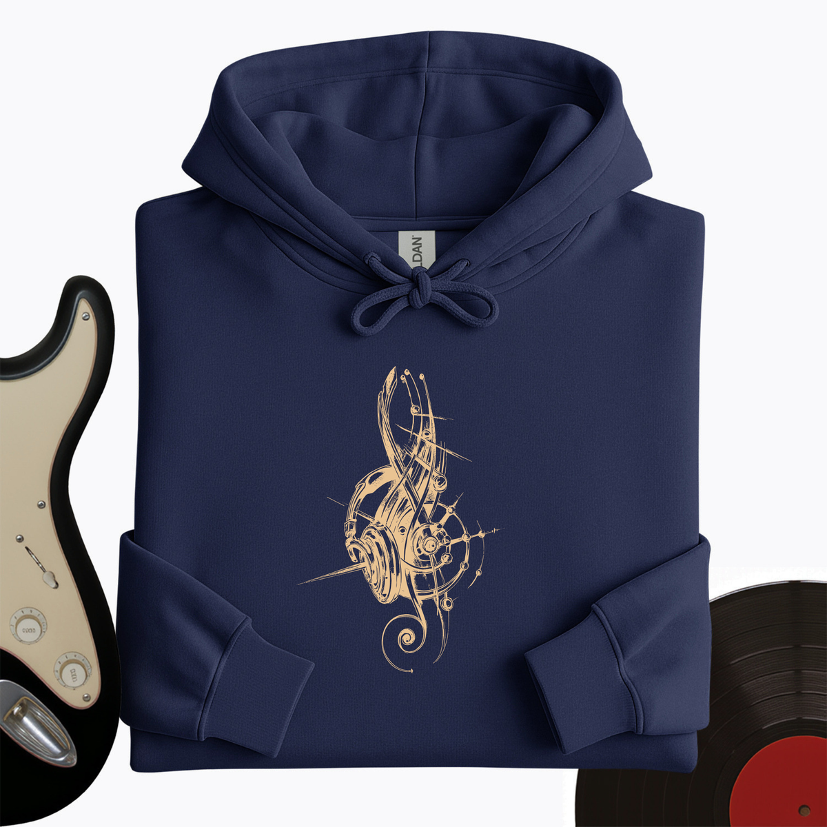 Treble Clef Headphones Hoodie product image 3