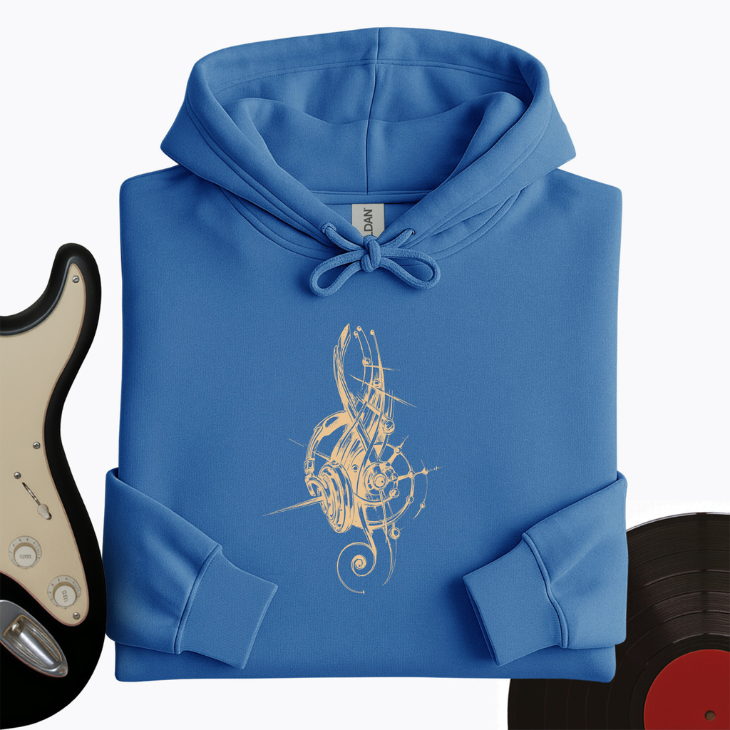 Treble Clef Headphones Hoodie product image 8