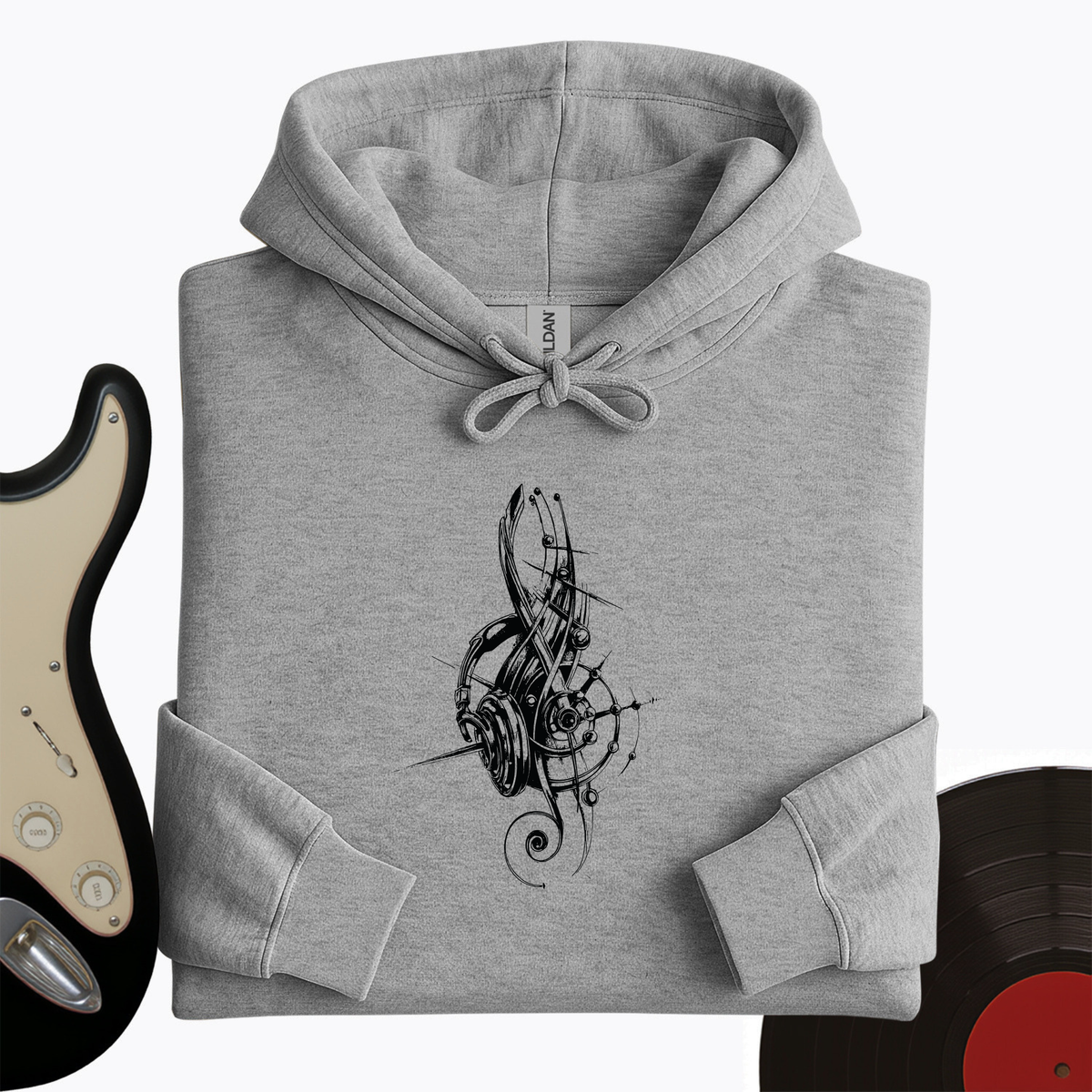 Treble Clef Headphones Hoodie product image 4