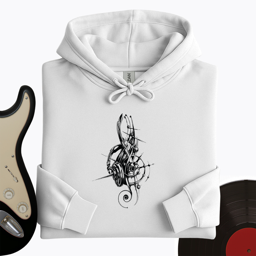 Treble Clef Headphones Hoodie product image 5