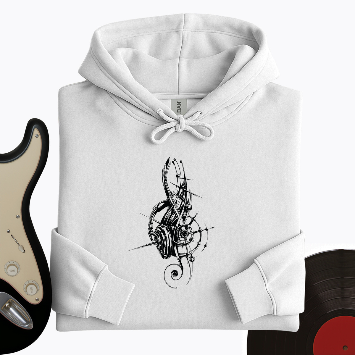 Treble Clef Headphones Hoodie product image 5
