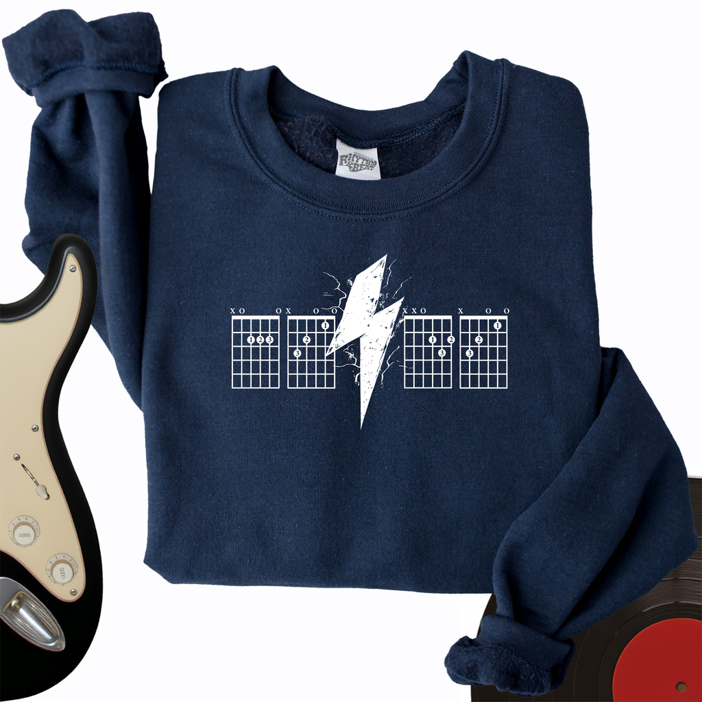 Lightning Bolt Guitar Chord Crewneck product image 2