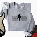 Lightning Bolt Guitar Chord Crewneck product image 1