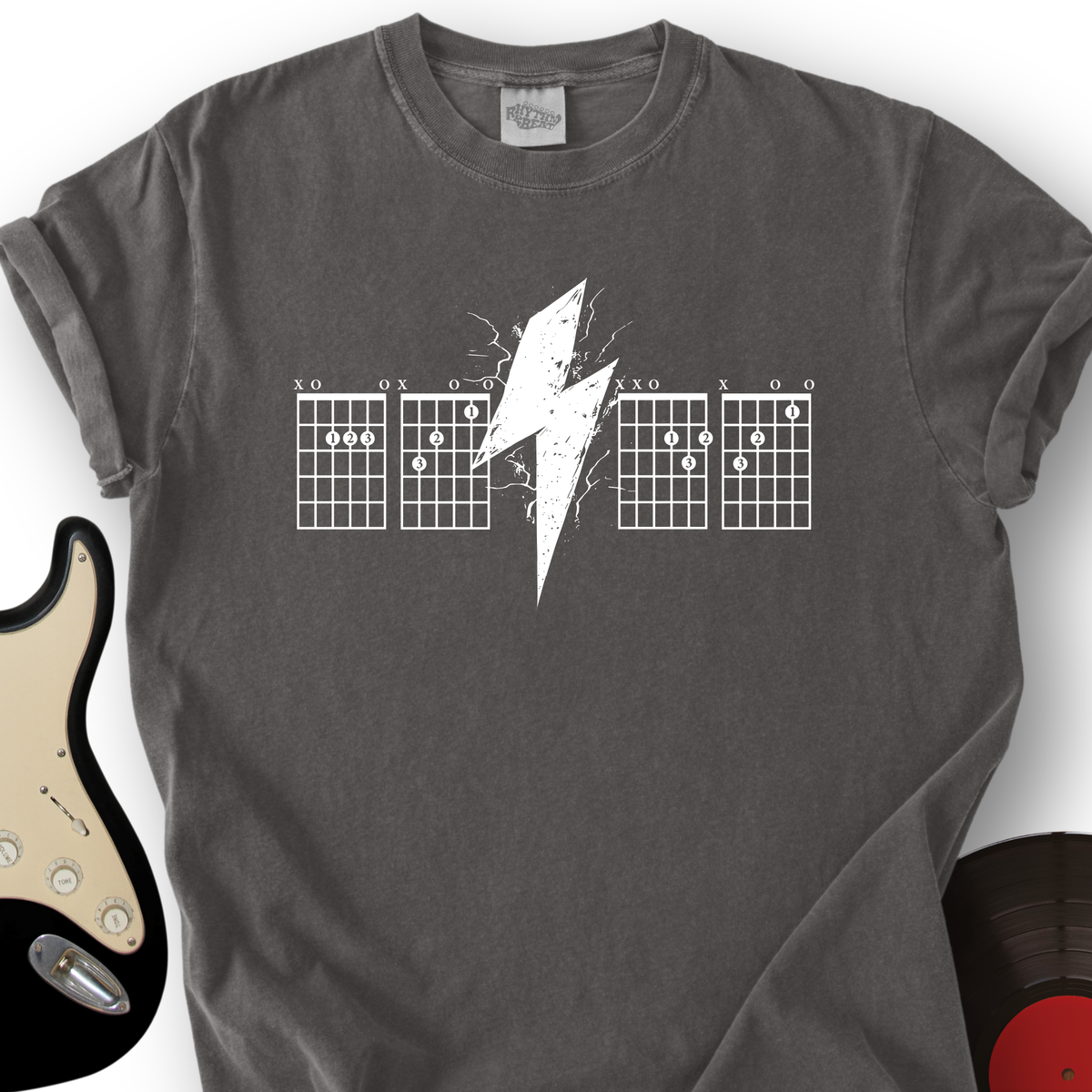 Lightning Bolt Guitar Chord T-Shirt product image 2