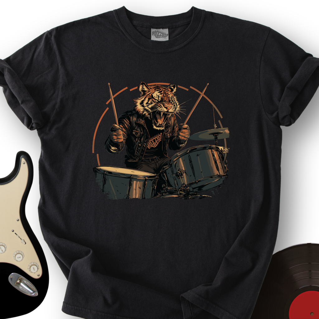 Tiger Drummer T-Shirt product image 6