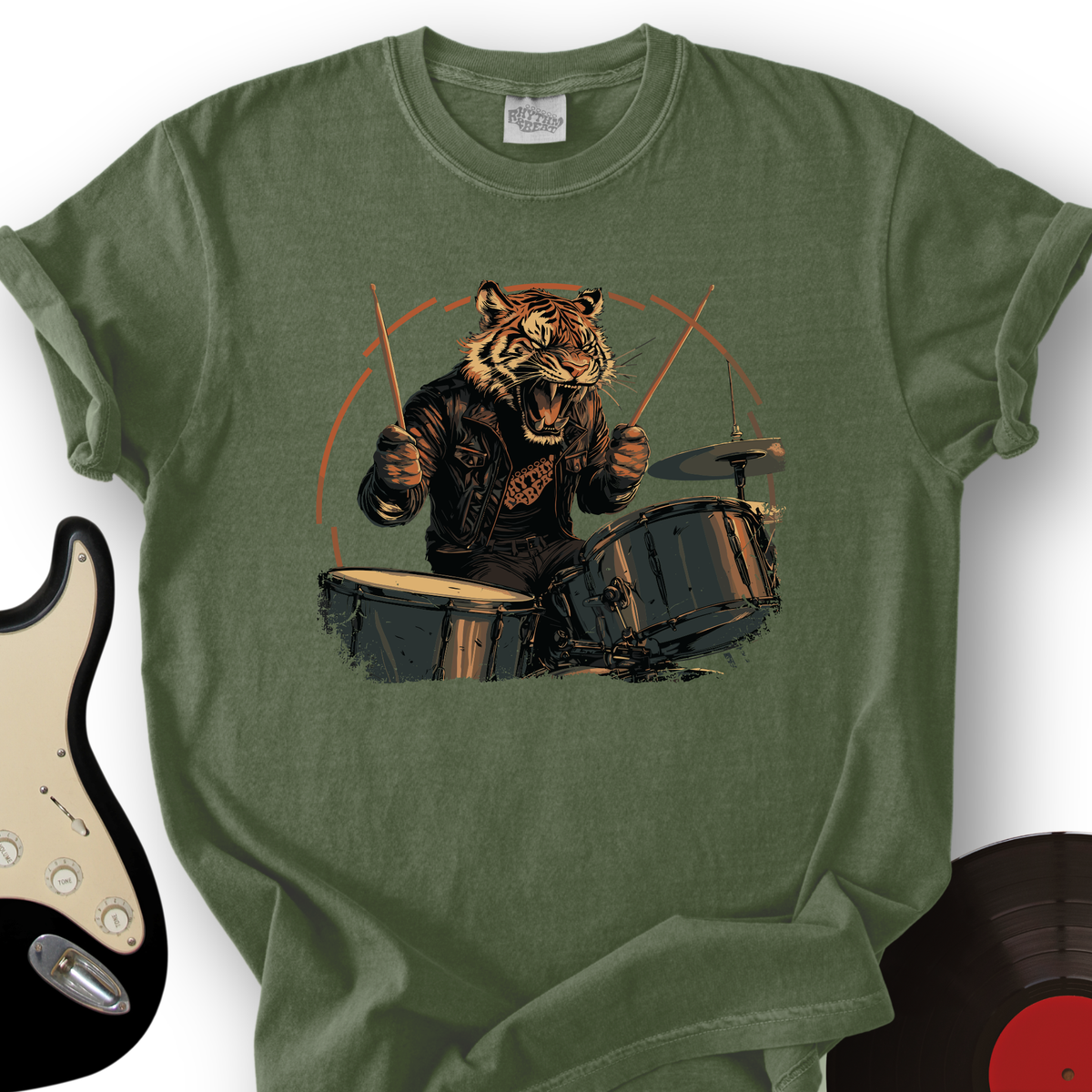 Tiger Drummer T-Shirt product image 7